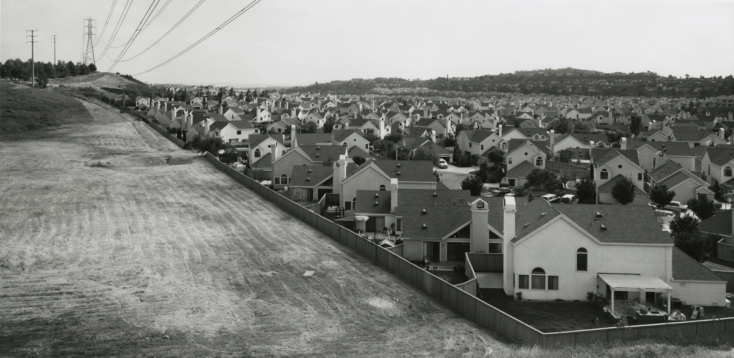 Gene Kennedy, South from Santa Margarita Parkway, Mission Viejo, Orange County, CA 1991 gelatin silver print 11 x 20 inches