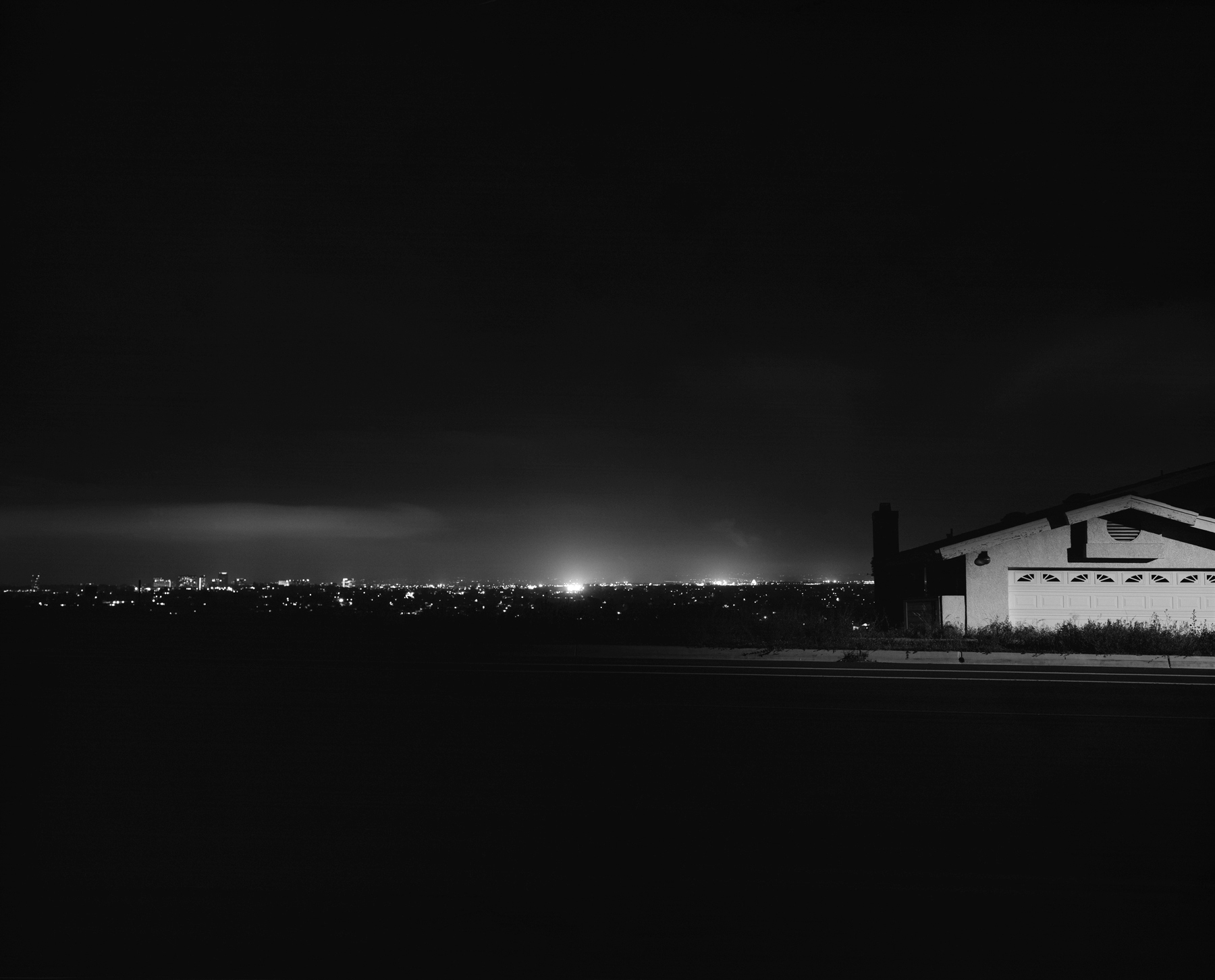 Scott B Davis, Tract Home, La Jolla, CA, 2011, platinum-palladium print, 20.5 x 25.5 inches 