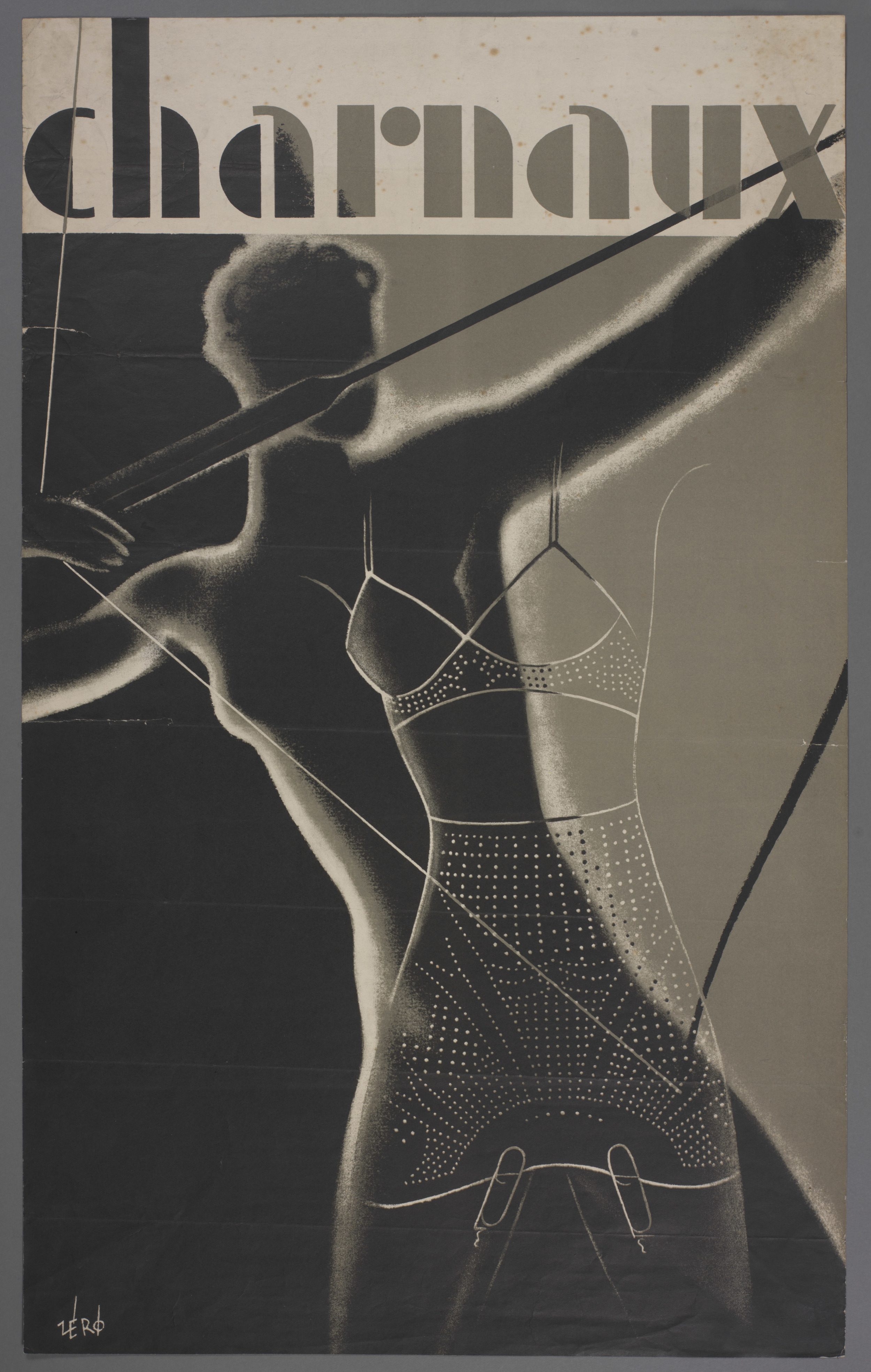 Advertising poster designed by Hans Schleger for the Charnaux Patent Corset Co. Ltd. c. 193