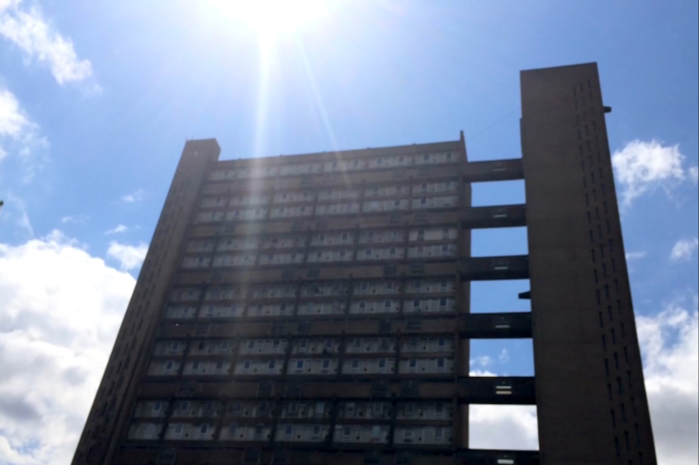 Rab Harling, still from Inversion/Reflection: What Does Balfron Tower Mean To You?, 2014. Credit: © Rab Harling
