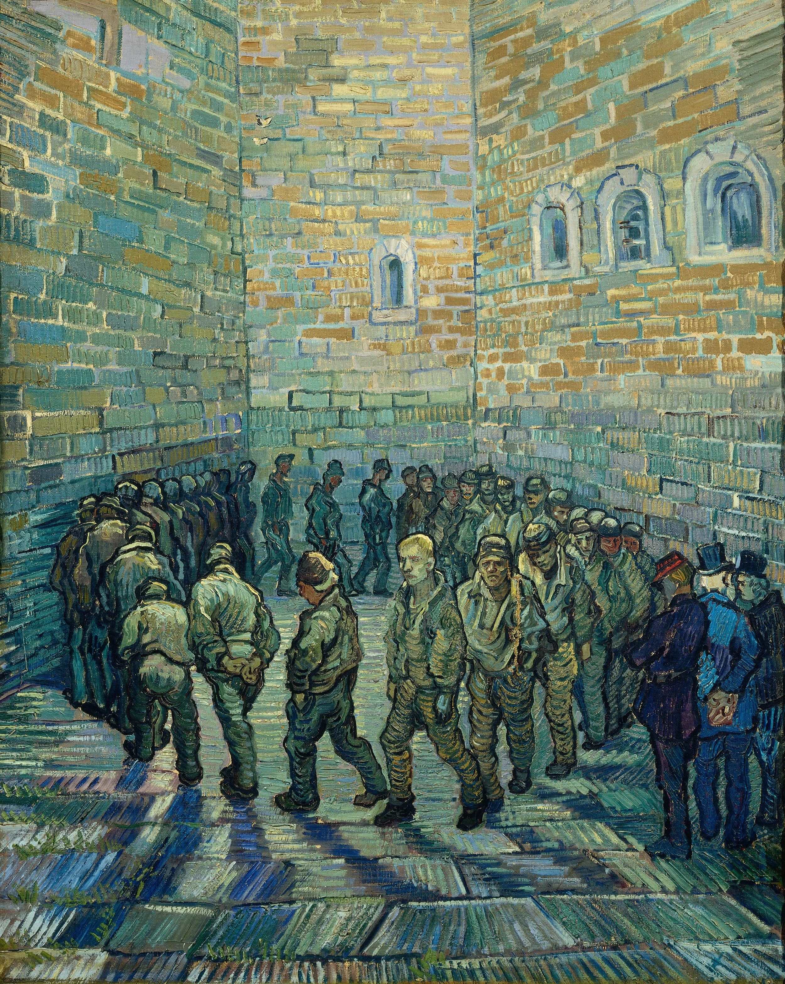 Vincent van Gogh (1853 – 1890) The Prison Courtyard 1890 Oil paint on canvas 800 x 640 mm © The Pushkin State Museum of Fine Arts, Moscow