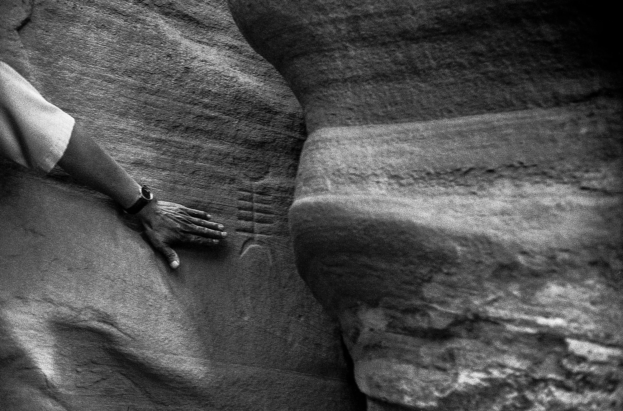 Anasazi petroglyph in Canyon De Chelly National Monument, Navajo Nation, Arizona (2016)