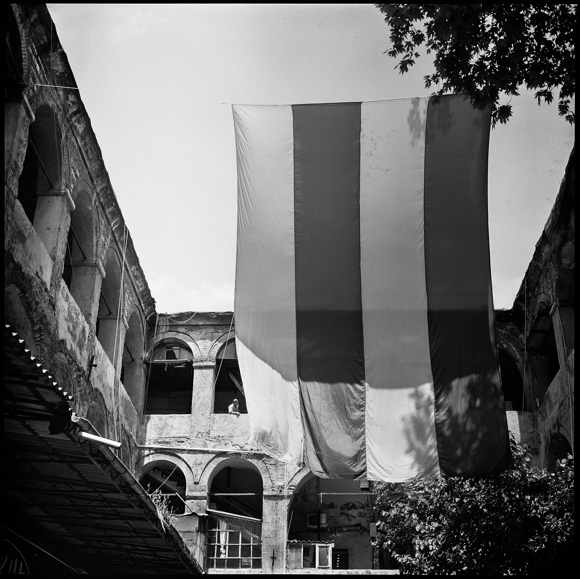 The Ottoman flag outside the Grand Bazaar. Istanbul, Turkey (2014)