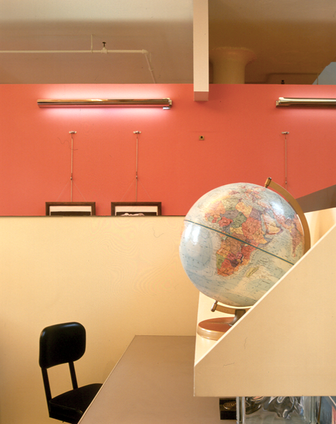 Lisa Jenks Vintage Design Globe in office