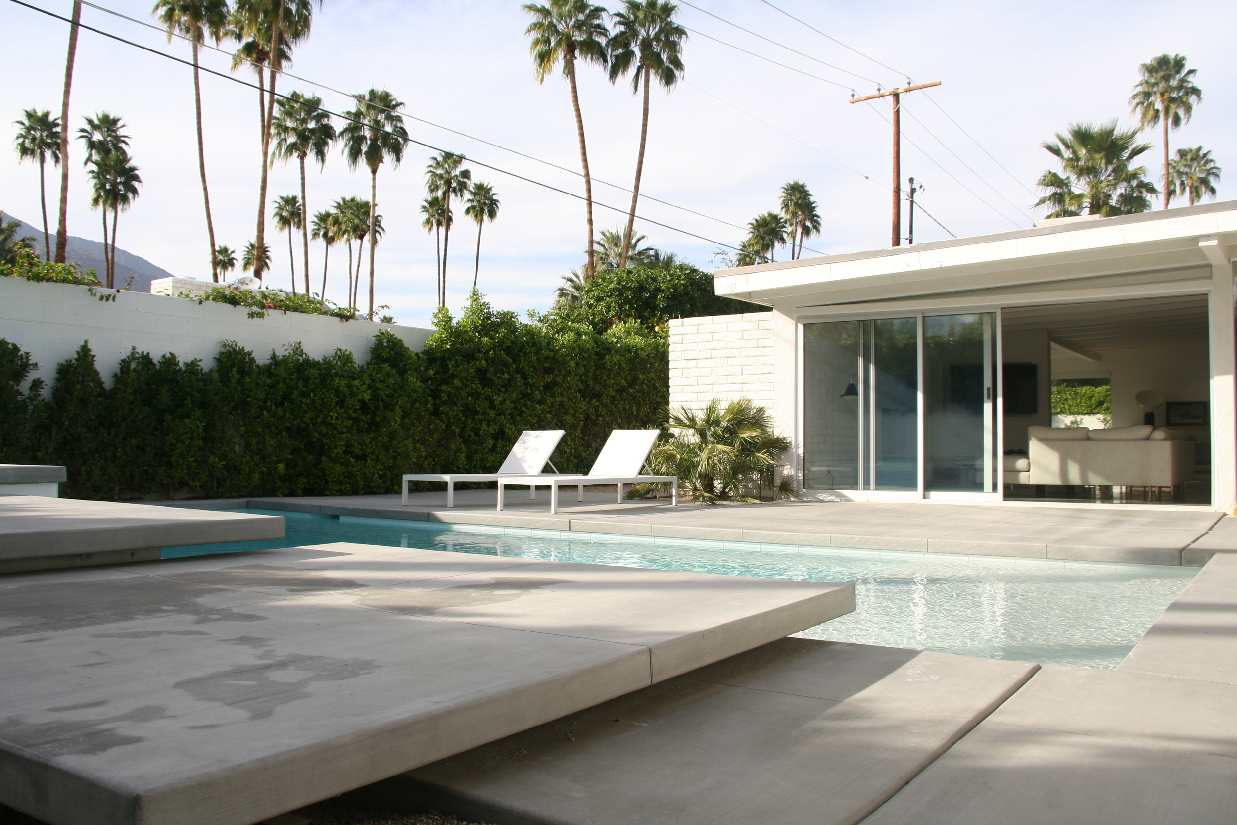 Palm Springs Residence Architectural Design Backyard