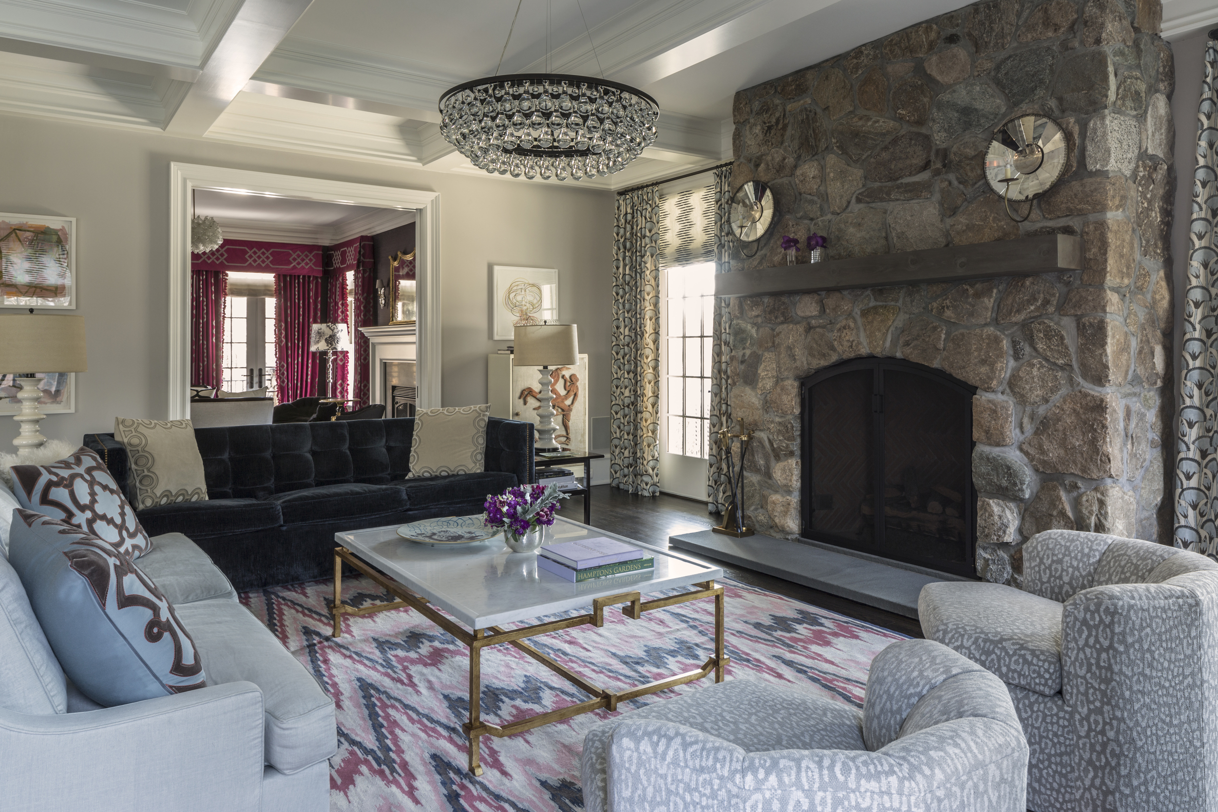 Old Greenwich Residence Living Room Design