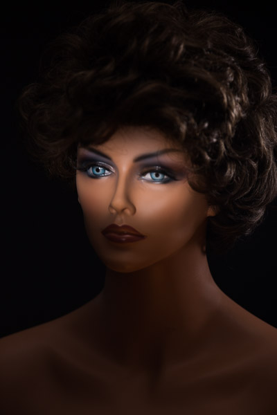 3"x4" mirror casts a spotlight type of effect onto the subject's eyes