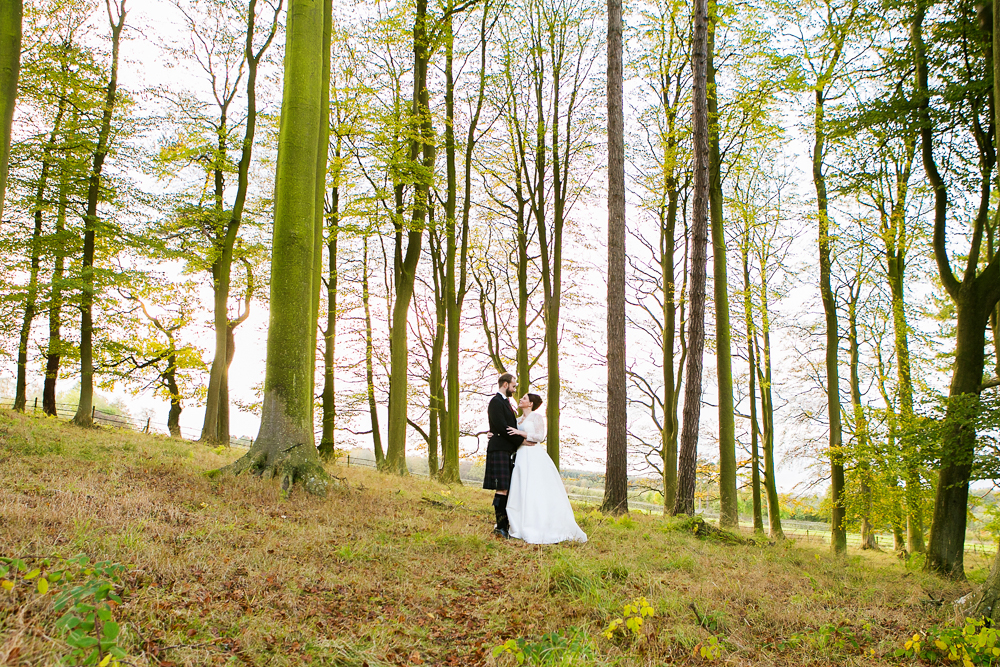 langley castle wedding photos