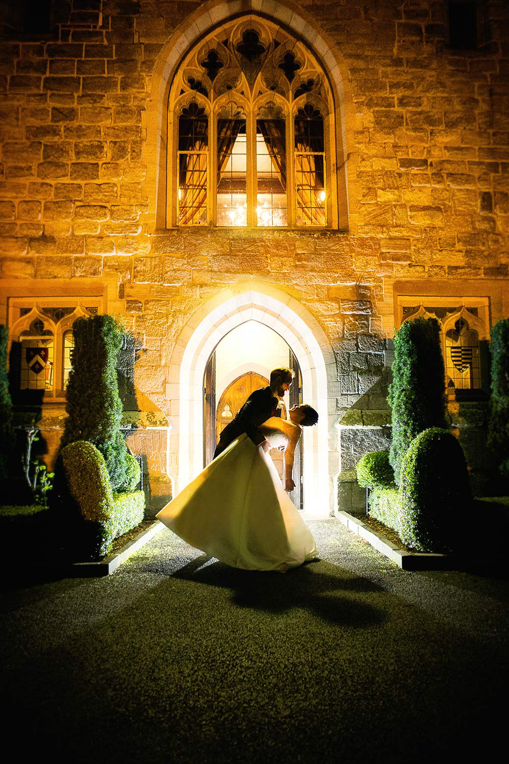 langley castle wedding photography