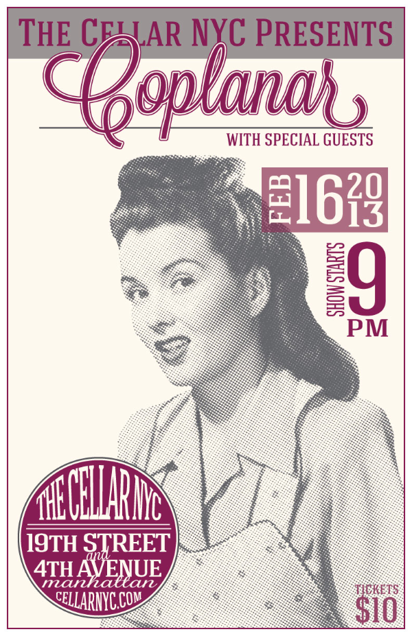 Gig Poster for The Cellar NYC