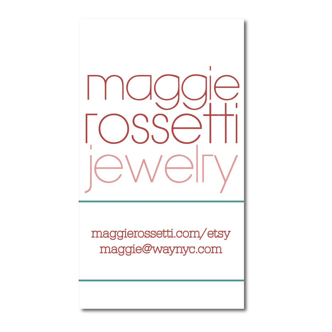 Maggie Rossetti Jewelry Business Card