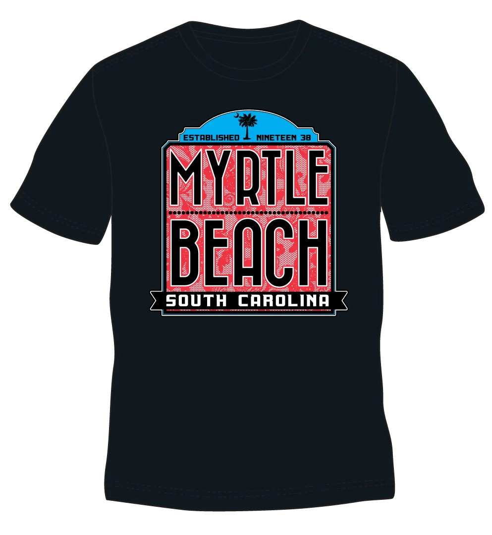 Four Color digital design 2013 In the past, I worked as a graphic artist for a resort t-shirt company. This design is one I created as a sample for clients. Created using Illustrator.