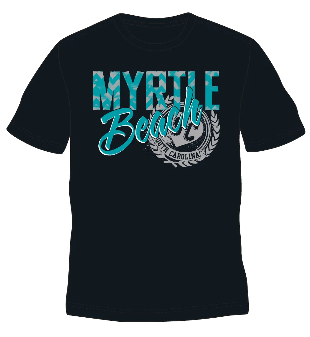 Two Color digital design 2012 In the past, I worked as a graphic artist for a resort t-shirt company. This design is one I created as a sample for clients. Created using Illustrator.