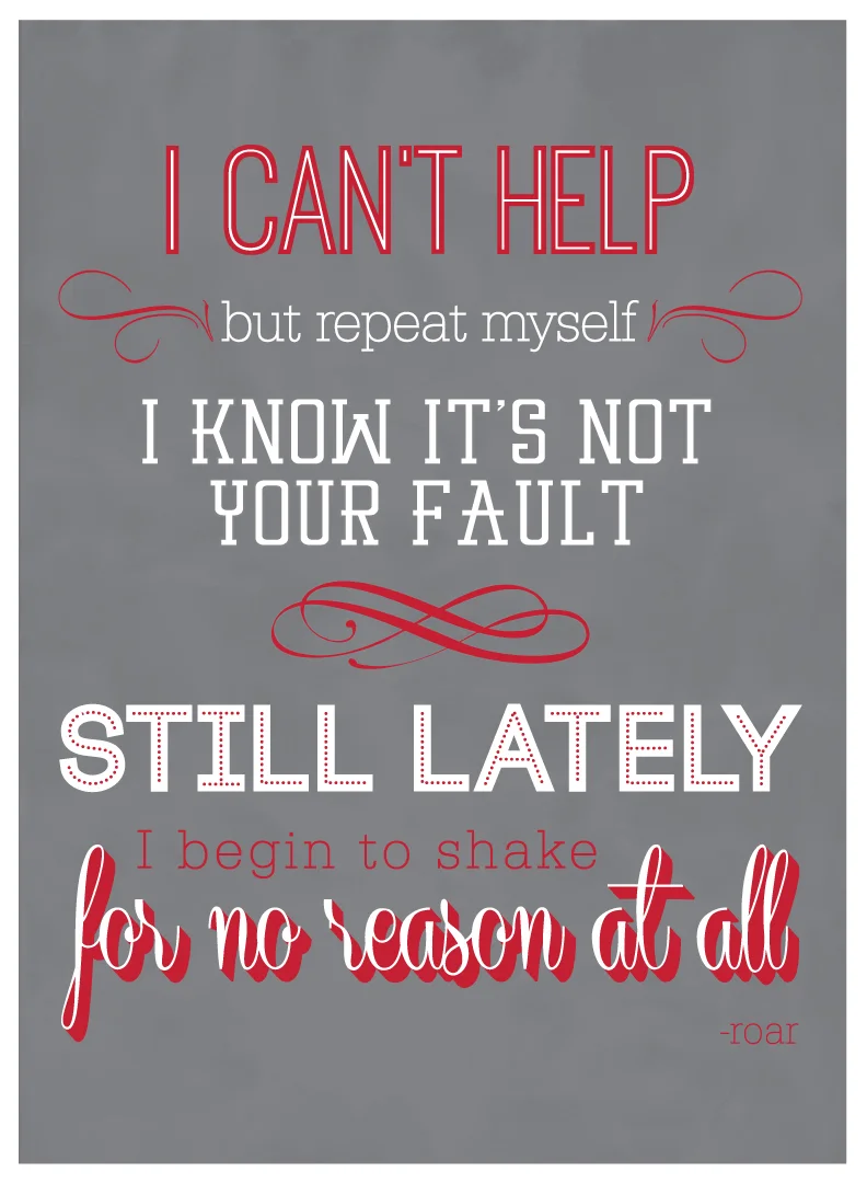 ROAR - I Can't Handle Change