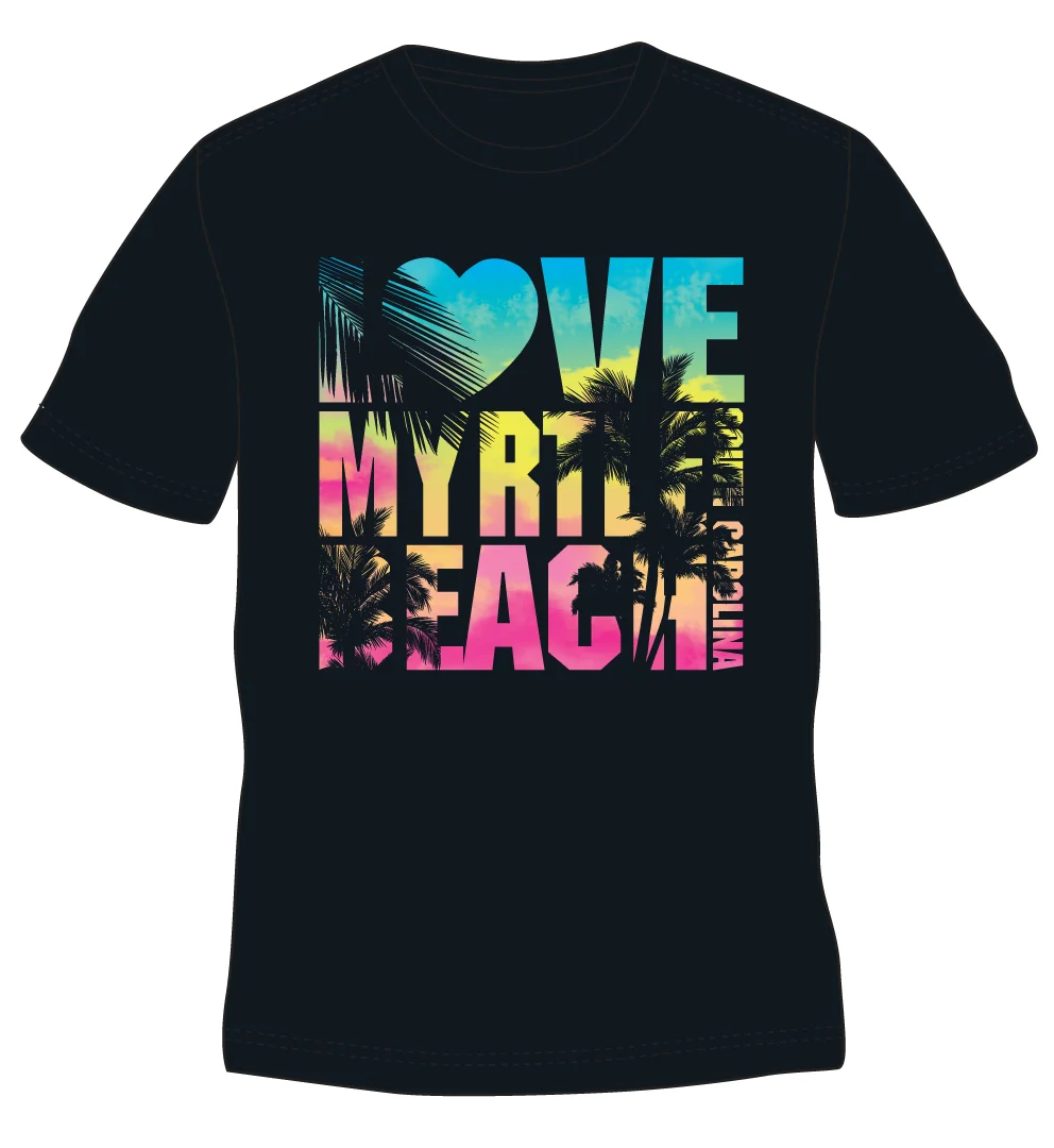 Four Color digital design 2013 In the past, I worked as a graphic artist for a resort t-shirt company. This design is one I created as a sample for clients. Created using Illustrator.