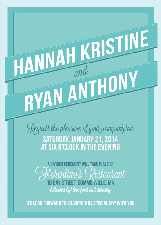 Hemming Wedding Invitation