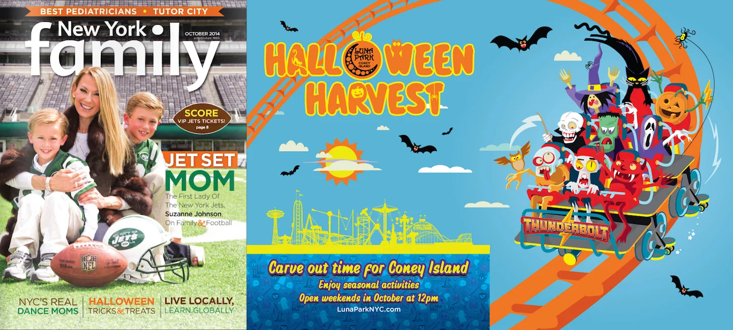 "Halloween Harvest" New York Family Full Page Spread, October 2014