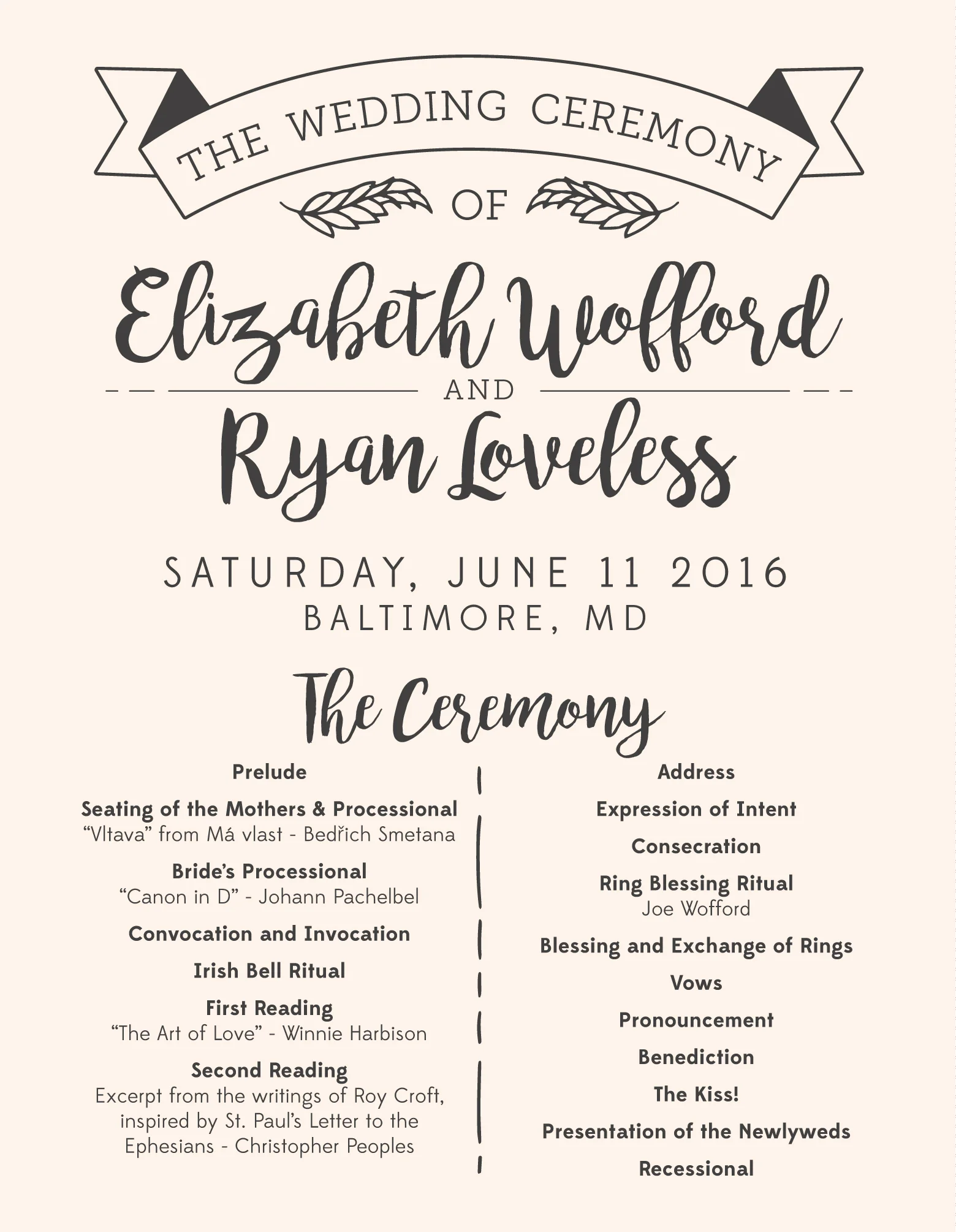 Wofford-Loveless Wedding