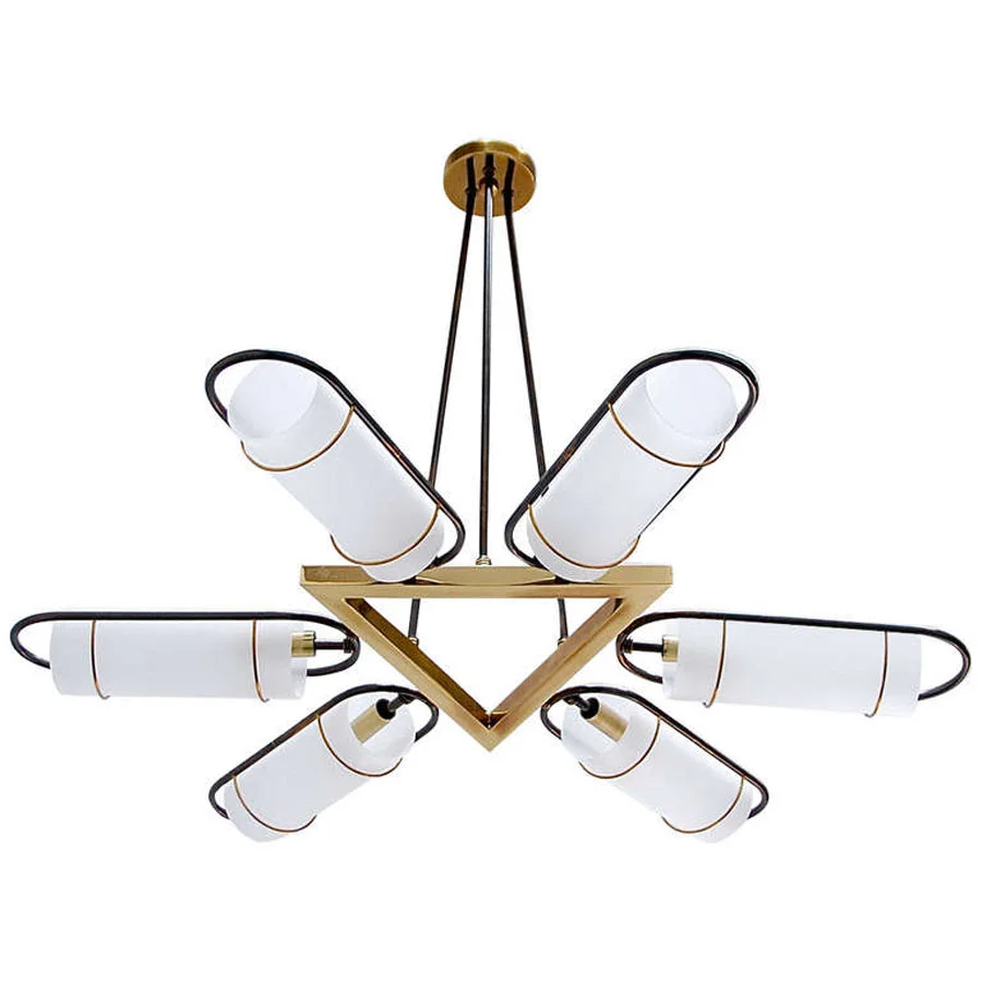 Unusual Stilnovo Chandelier