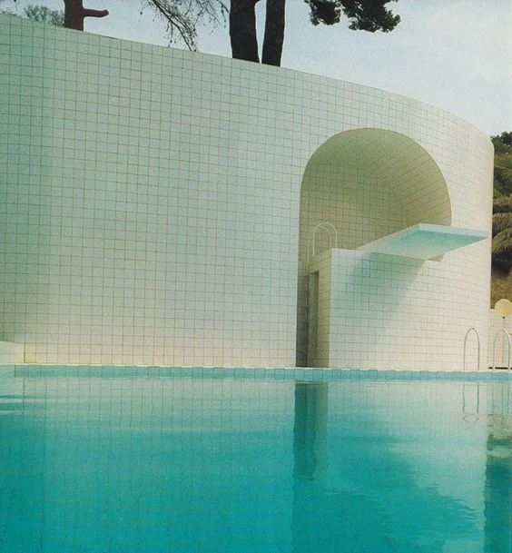 Swimming Pool in France by Architect Alain Capeilleres 1986