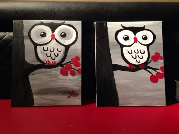 My first and last Paintings both happened to be the same Owl. Here they are side by side as a perfect example of point no.3