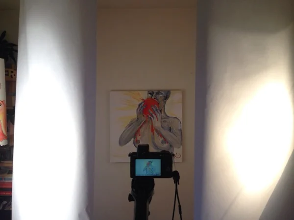 Photographing the first version. It almost made it onto my website... almost.