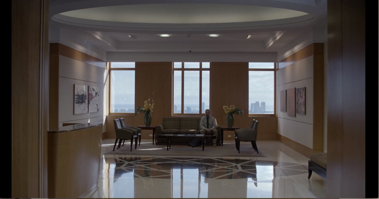 In this screen capture of Episode 21, my artworks are on the left.