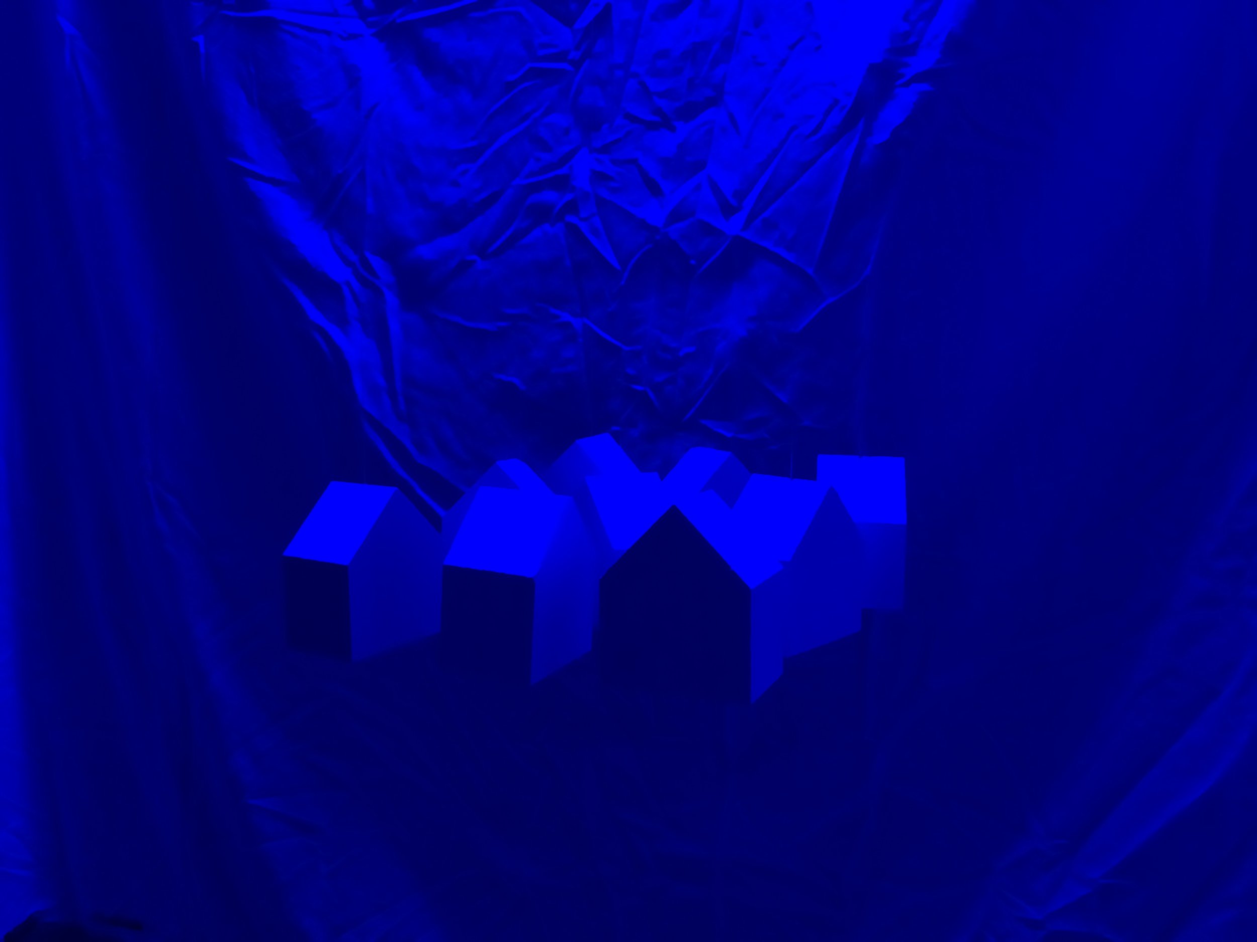  Houses detail at night 