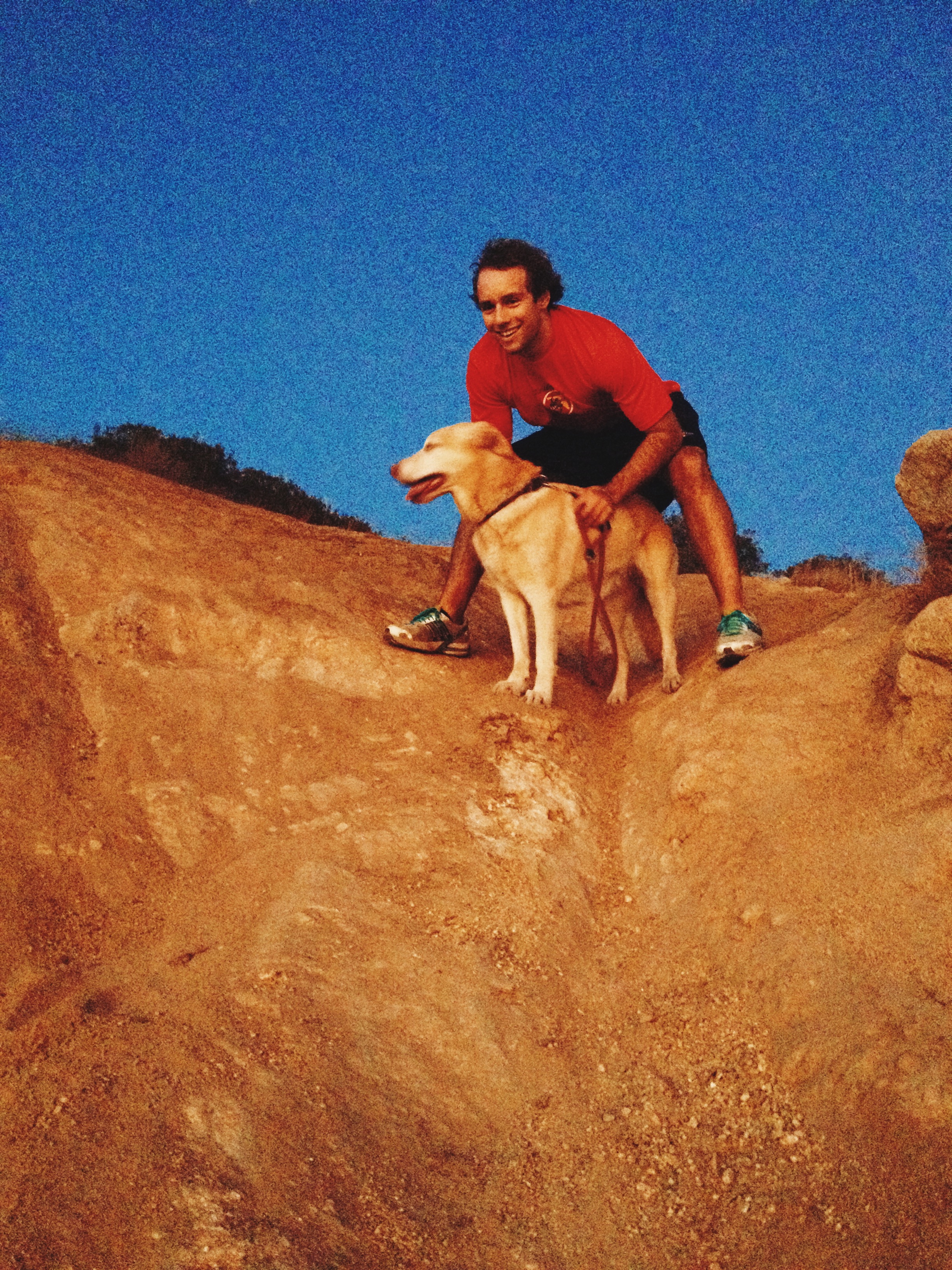  Daveykins and Kaya on our run/hike/all round adventure 