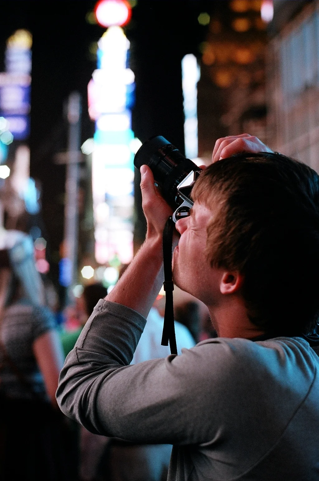 Times Square, NY // Partner in crime and geekdom. 