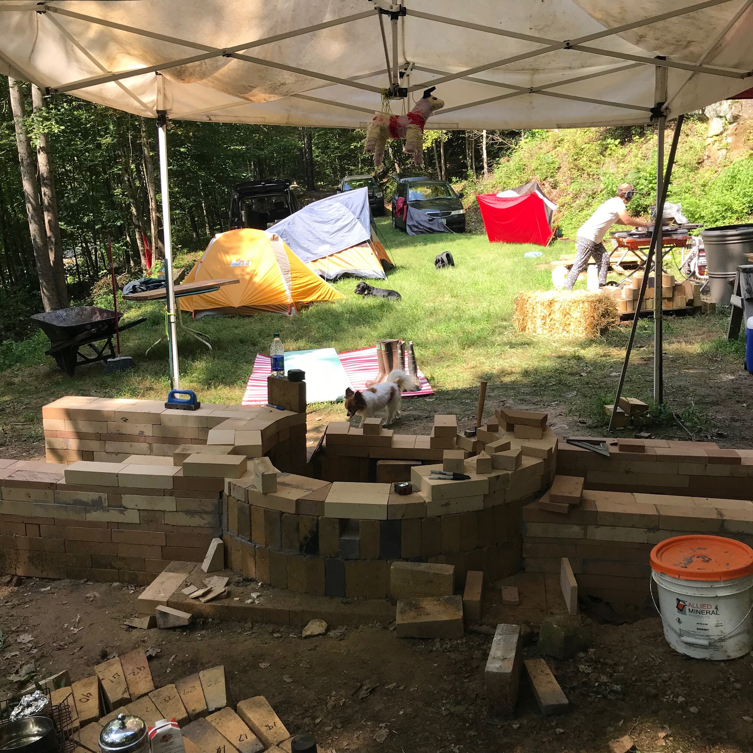  Southern Ohio is rich in clay and has a storied history of kilns and ceramic artists. Ohio is a national leader in mining and manufacturing clay and shale. Our catenary arch wood kiln will be used for creating new work with the surrounding clay as w