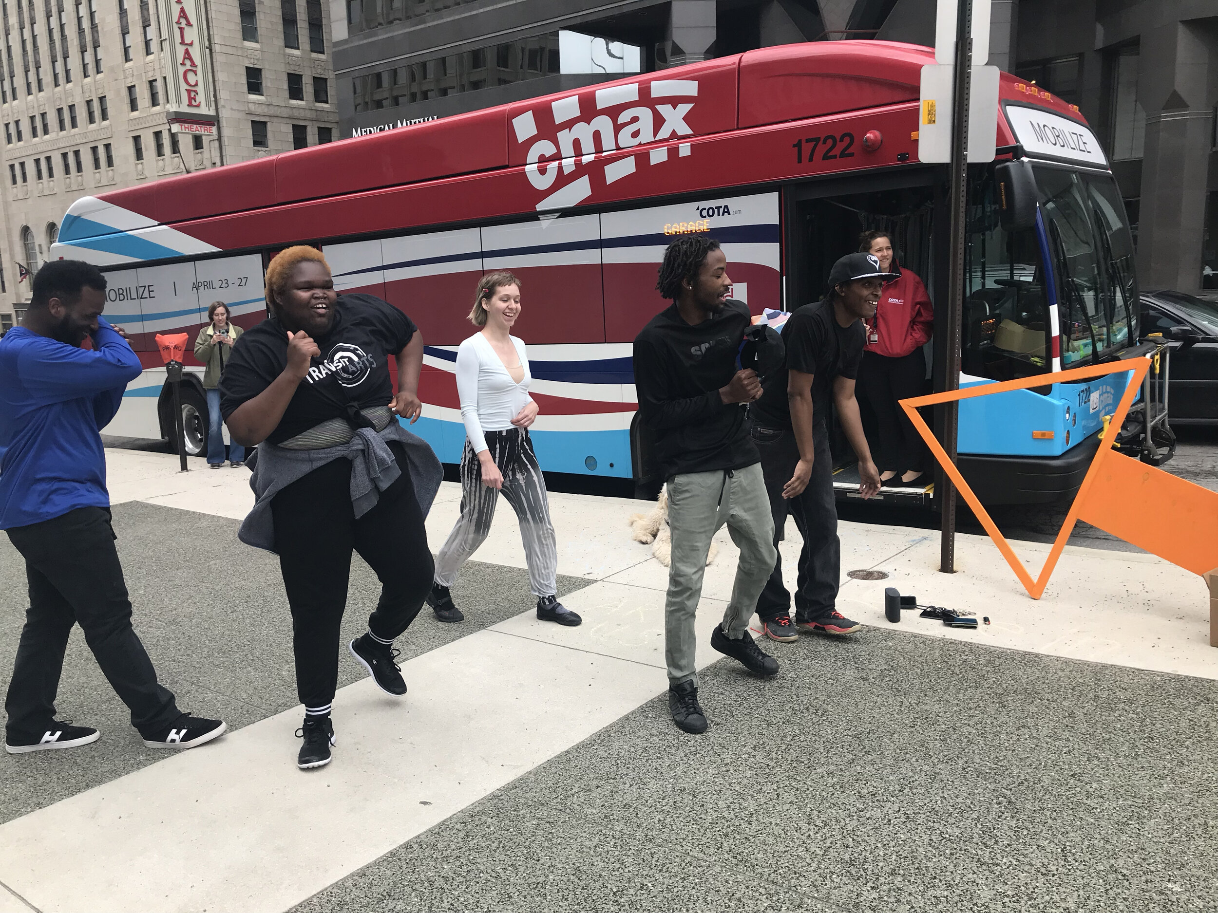  Wednesday, April 25, ​Mobilize - Health and Transportation: Dancing with Katy Daiber and TRANSIT ARTS including: Rese, Spain, Skater Drew, Katerina, and Spector 