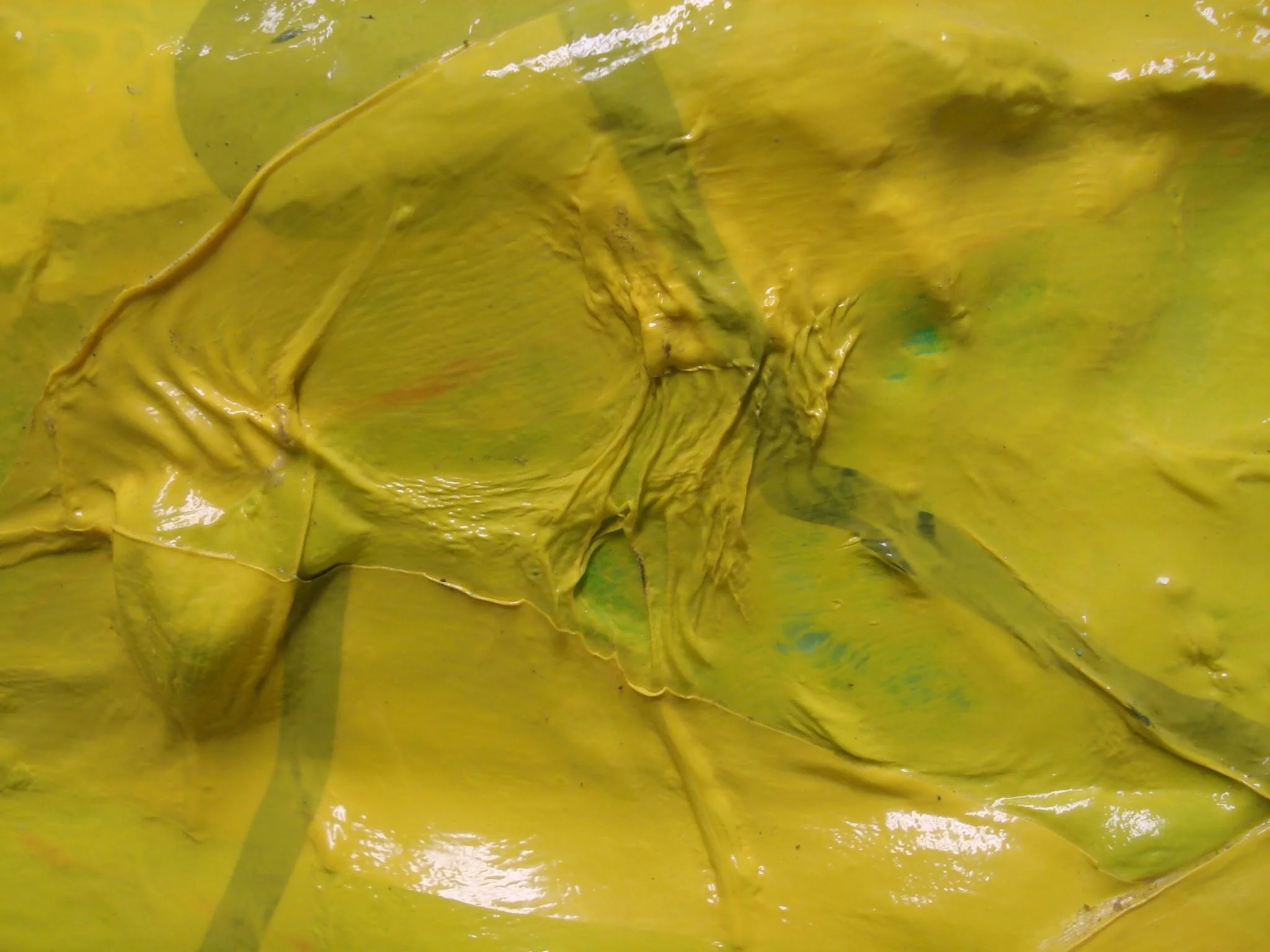  I used a heat gun to melt all the beach ball plastic. 