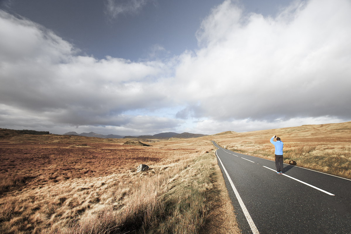 The open expanse of Blaenau Ffestiniog, Wales.