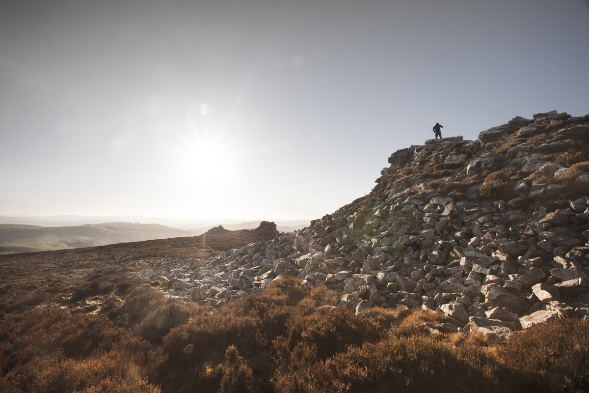 Conquering the Stipperstones, Shropshire.