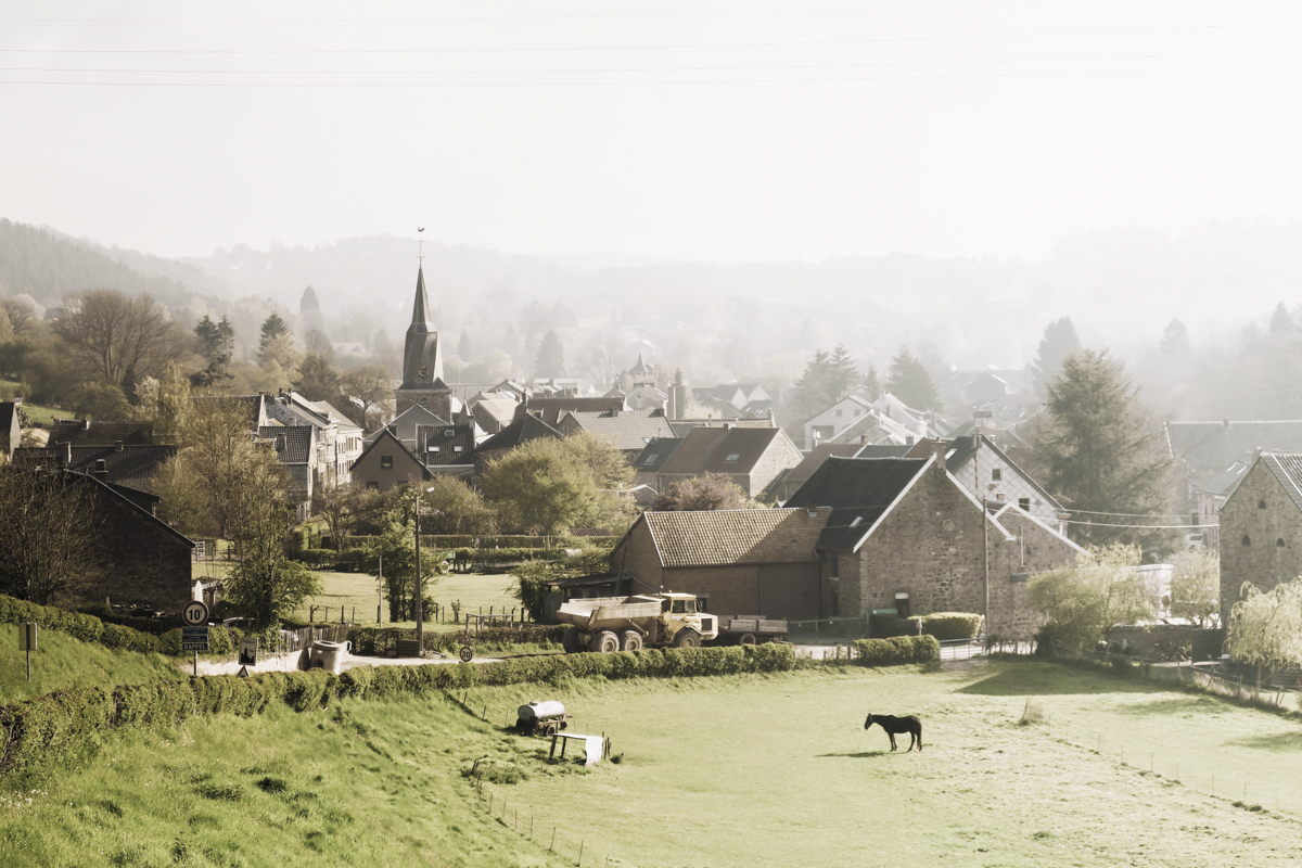 The views on the sweet village of Polleur in Liege.