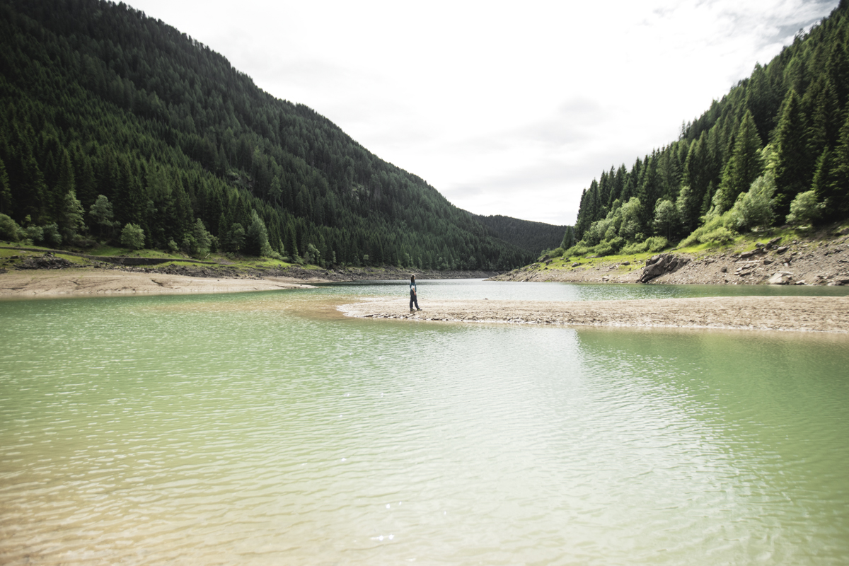 Paneveggio Lake in San Martino Natural Park.