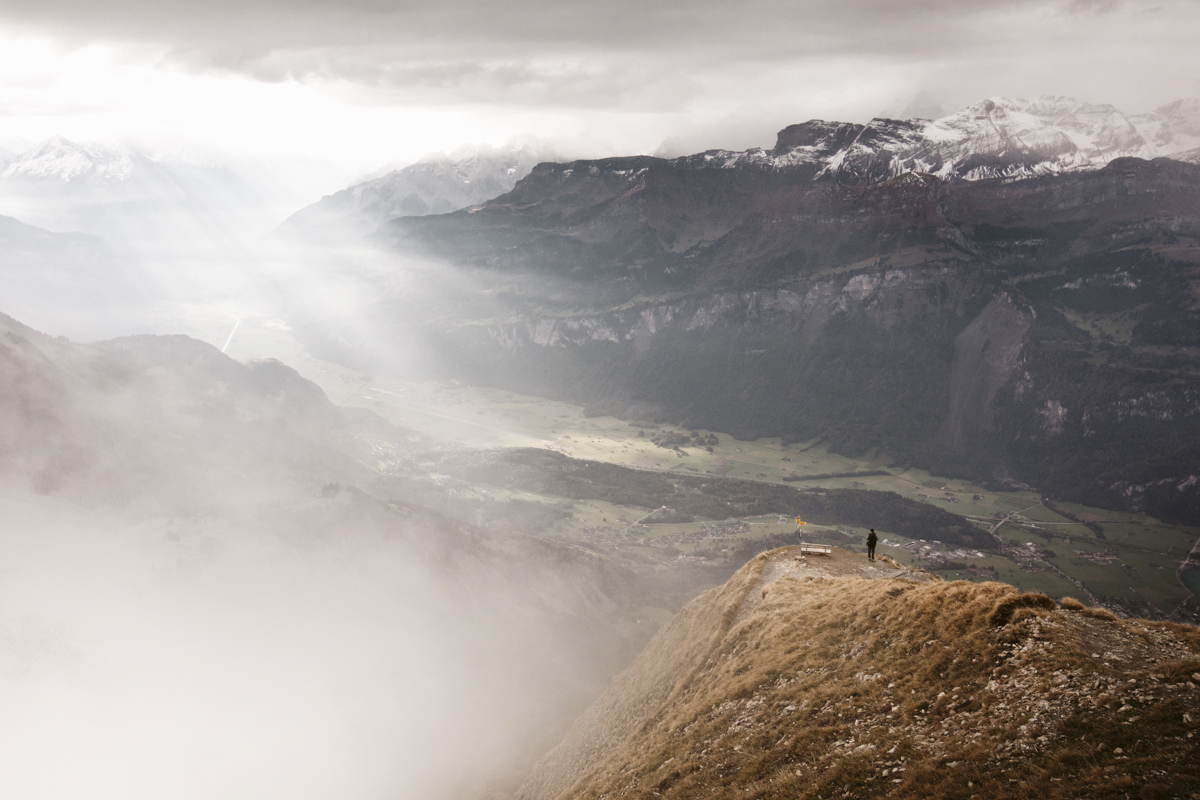 The clouds were coming up here. Such a magical moment!