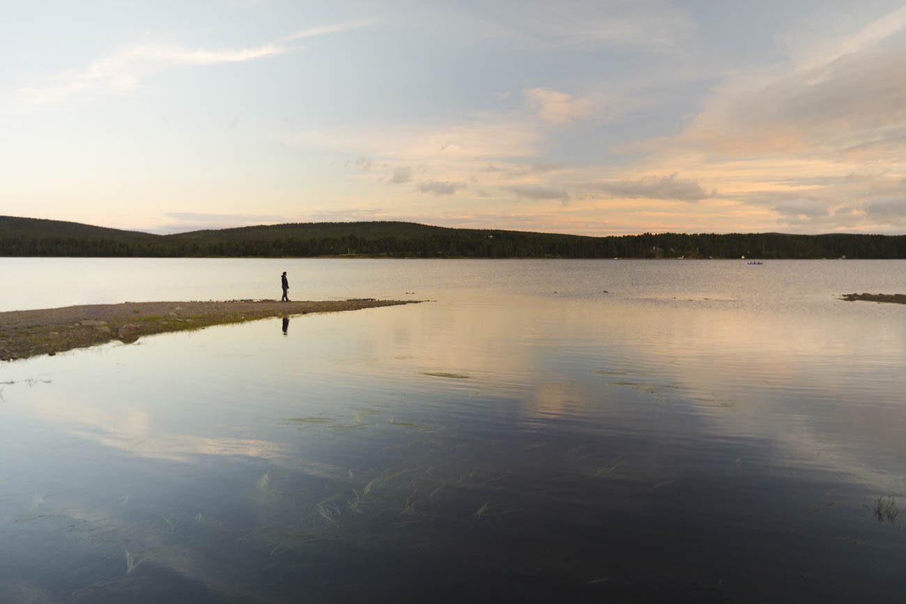 On the banks of the river Torne. The place where the purest water regularly turns to ice.