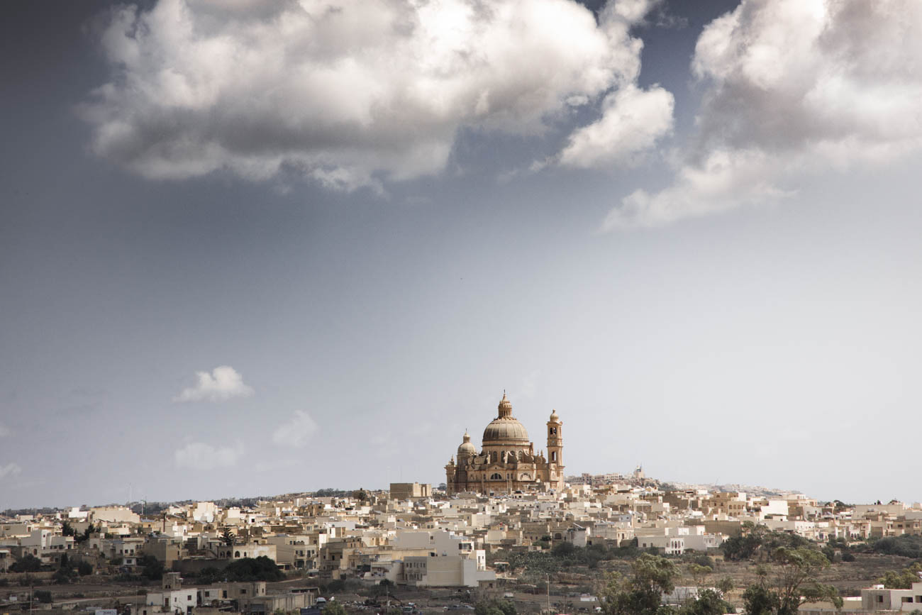 Rotunda church in Xewkija, which is the oldest village of Gozo.