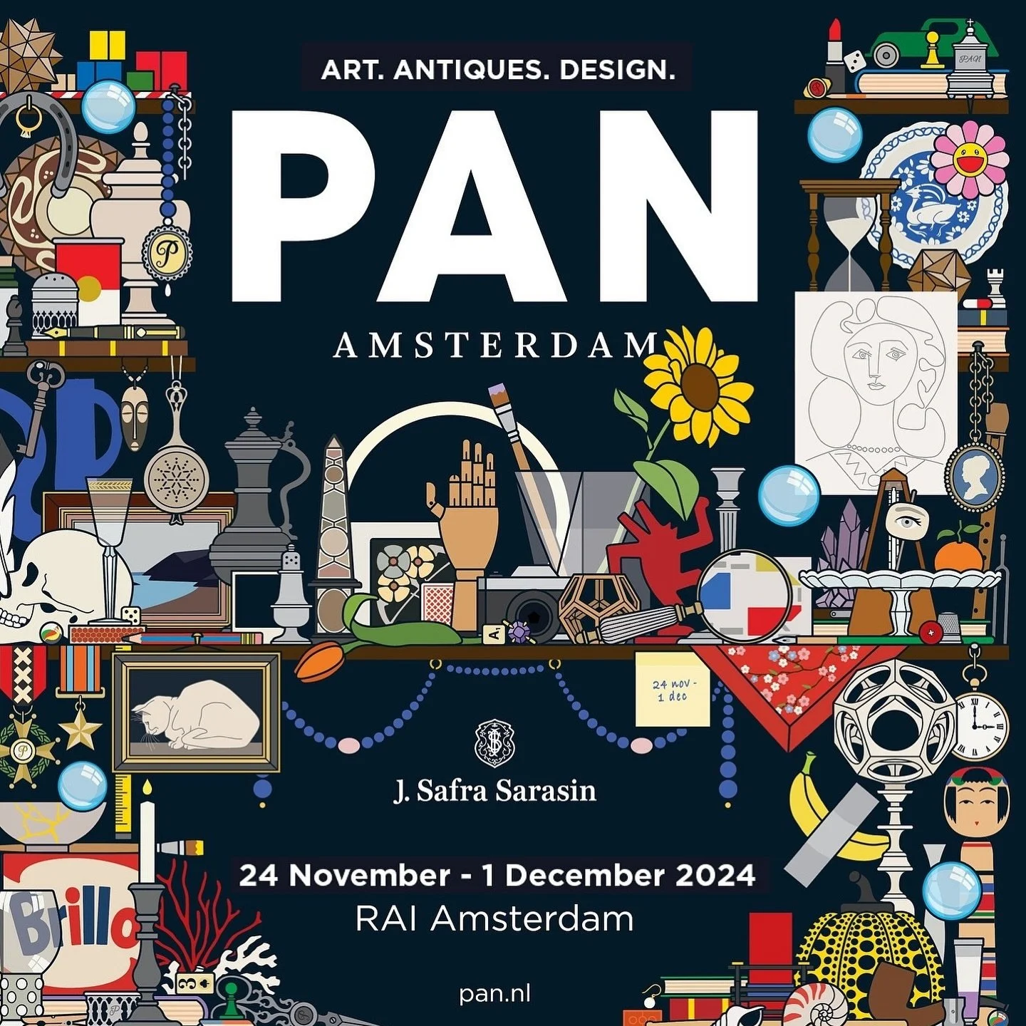 I&rsquo;m excited to share that my work is now being showcased at @pan_amsterdam, the renowned fair for antiques, art, and design. Presented by Feiko Koster of @kosterfineart gallery at stand No. 112. The fair will take place from 24 November until 1