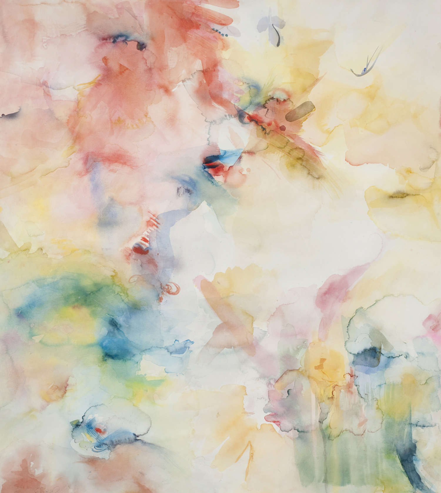 Vata - The Autumn Leaves. Watercolor. 46" w x 51" h