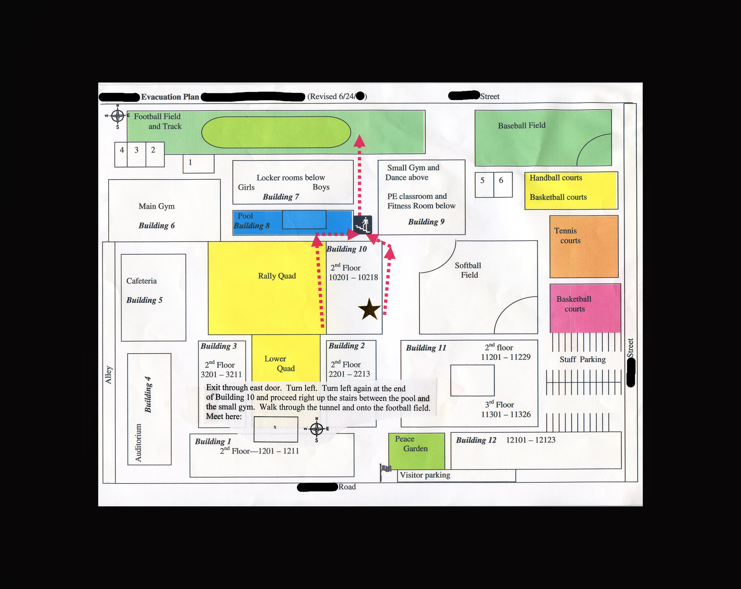 Ms. S' Evac Map