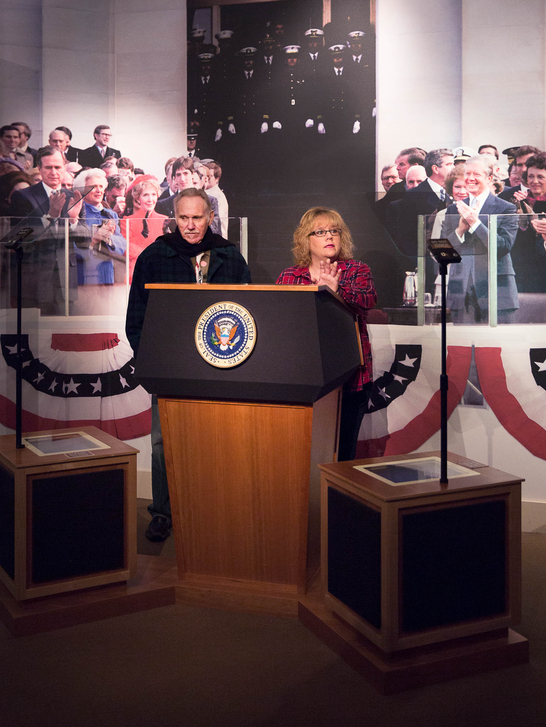 Ronald Reagan’s Inauguration Podium. Ronald Reagan Library, Simi Valley, California. Dedicated 1991