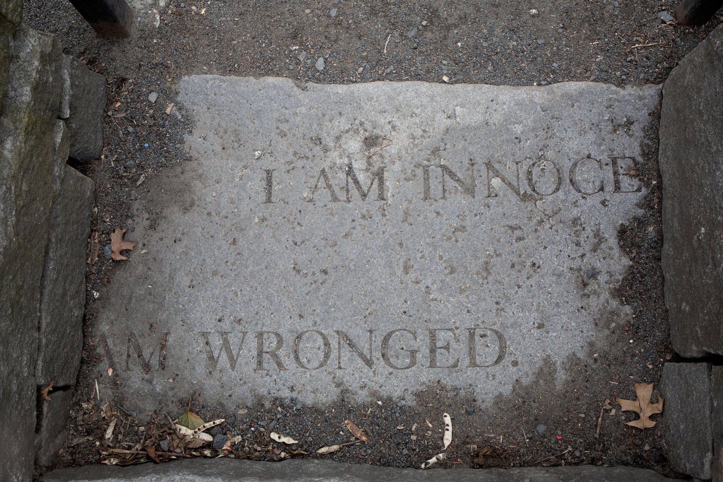 I am Innocent. I am Wronged. Salem, Massachusetts. 2019.
