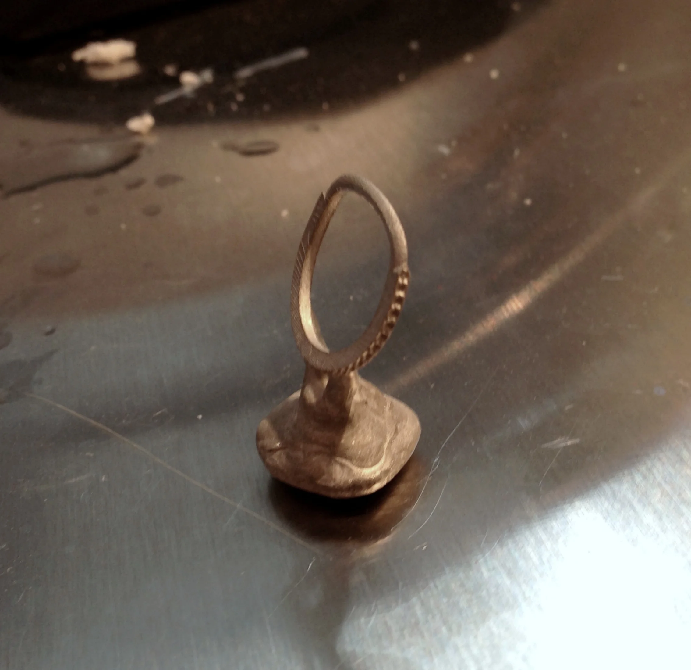 wedding band after casting