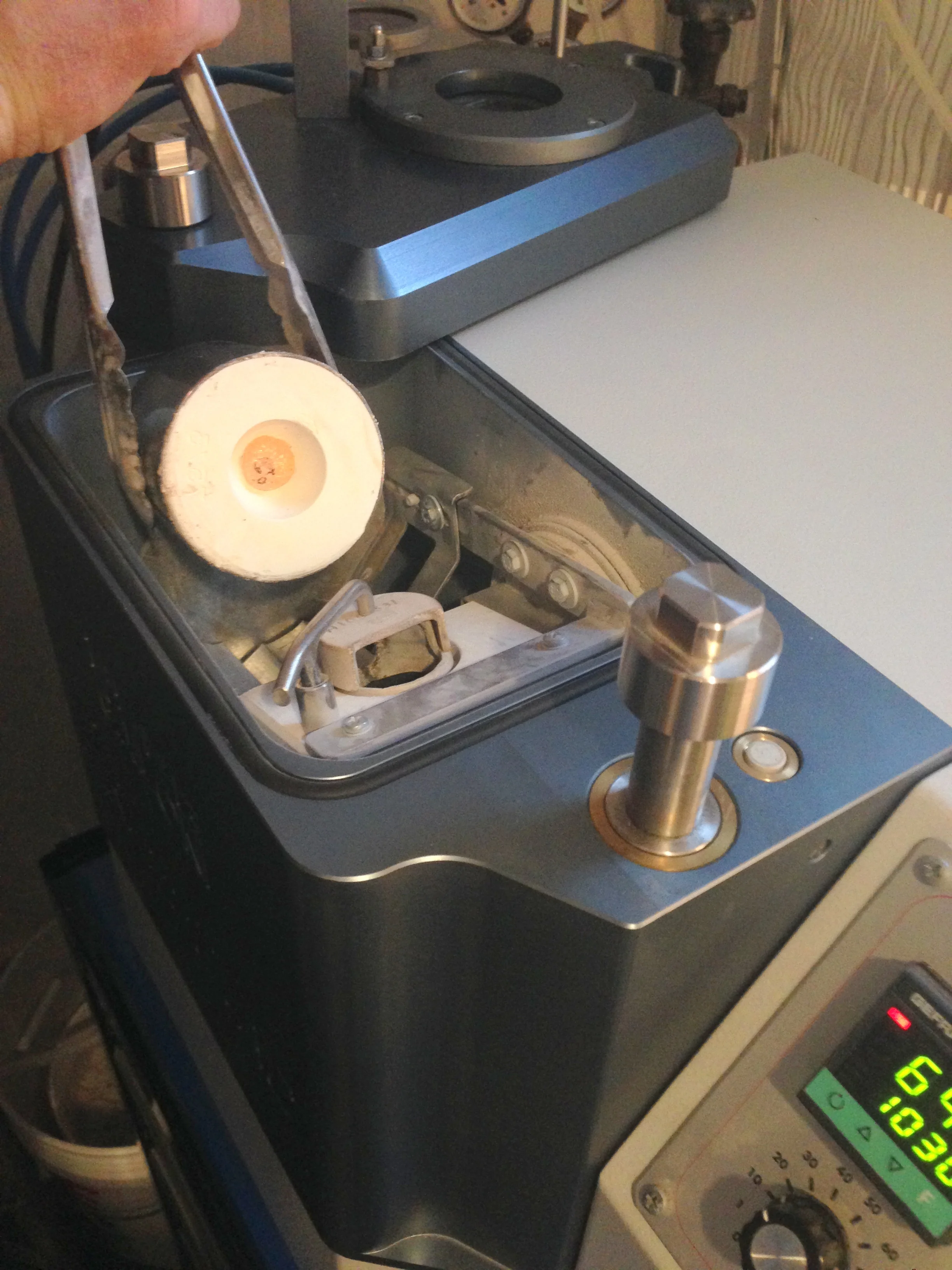 immediately after metal pour