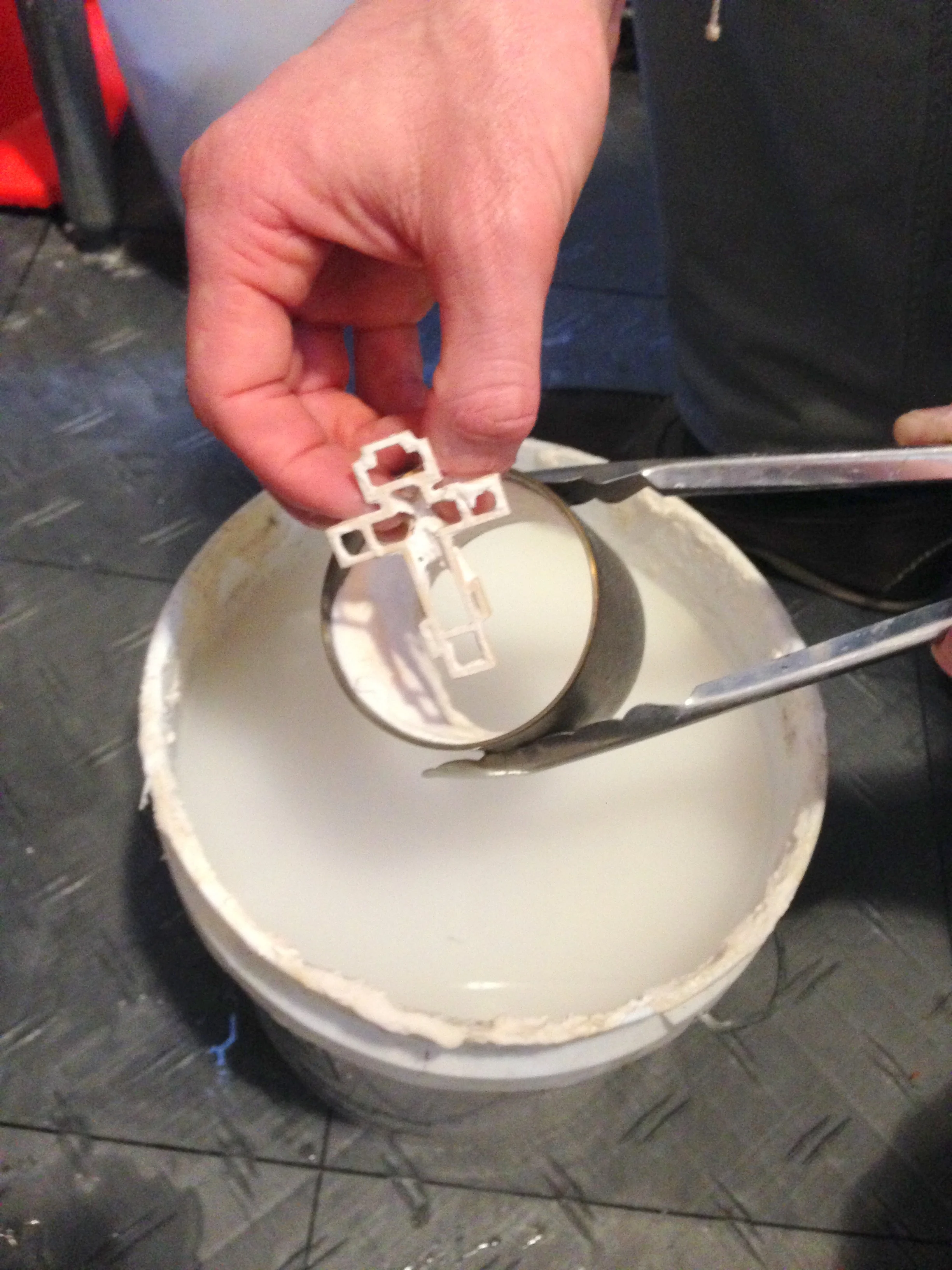 quenching the casting