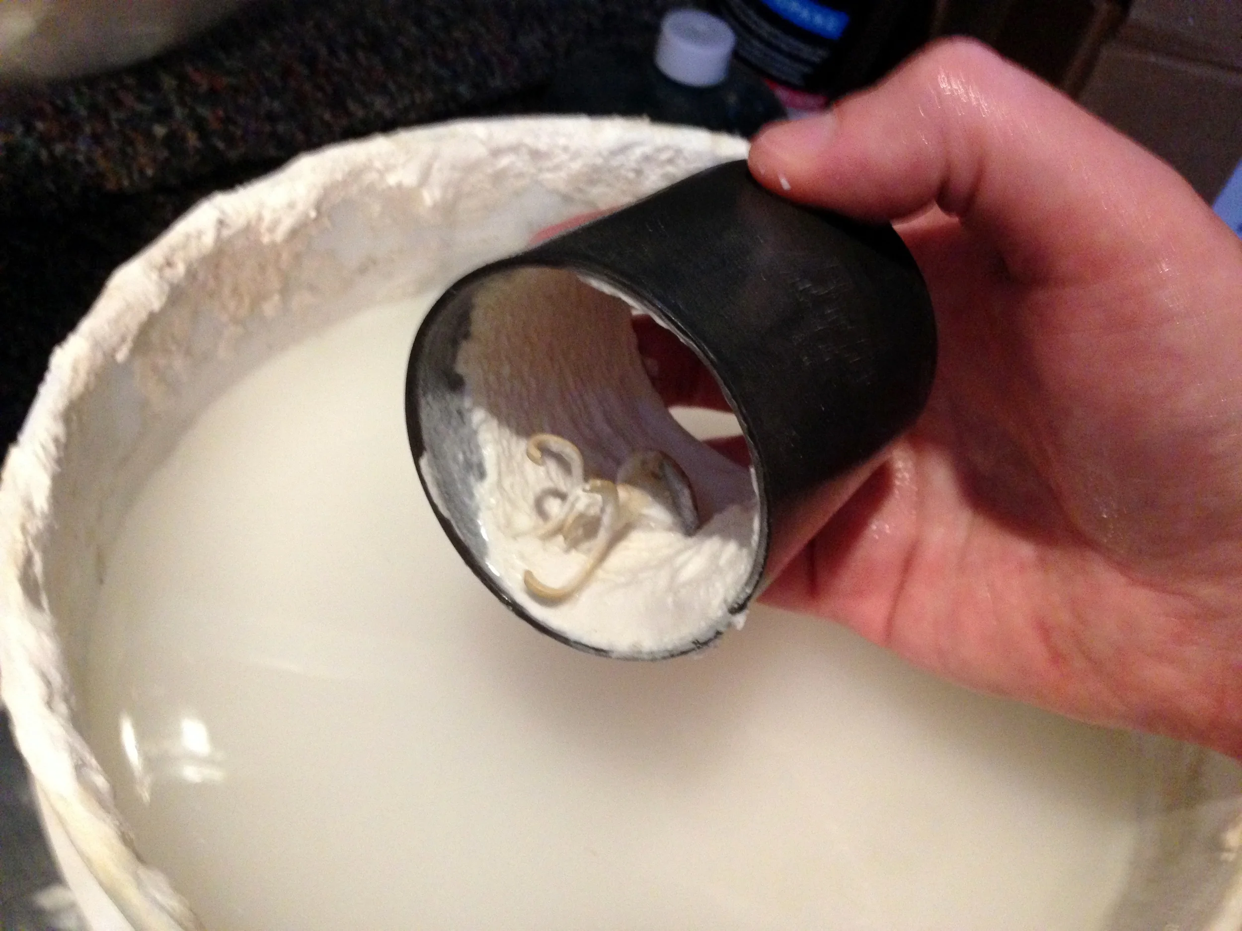 Gold casting after quenching