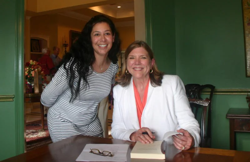 A new friend and me at the Bay Oaks Tasting and Signing
